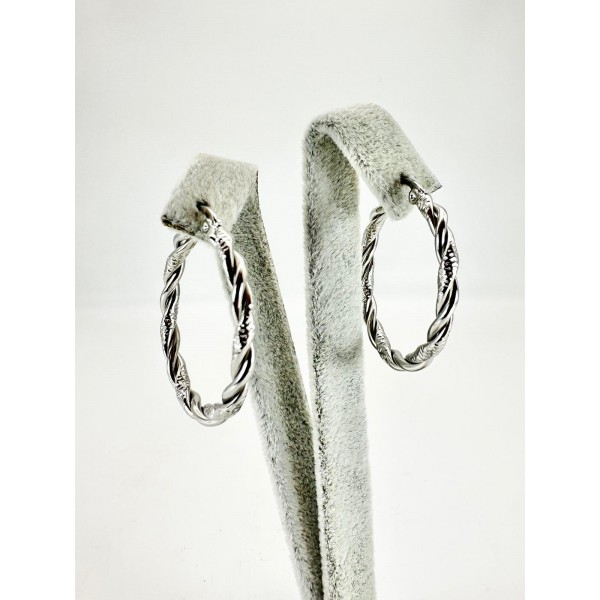 Gümüş Halka Küpe